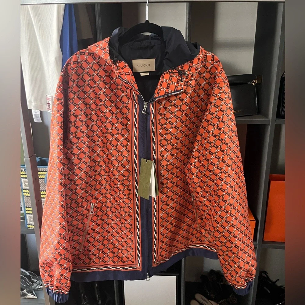 Gucci Orange Patterned Jacket